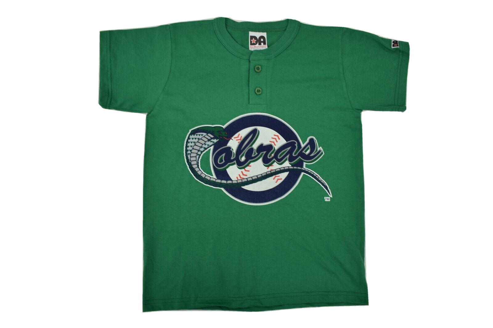 Kissimmee Cobras Youth Boys Minor League Baseball Henley Shirt New M, L