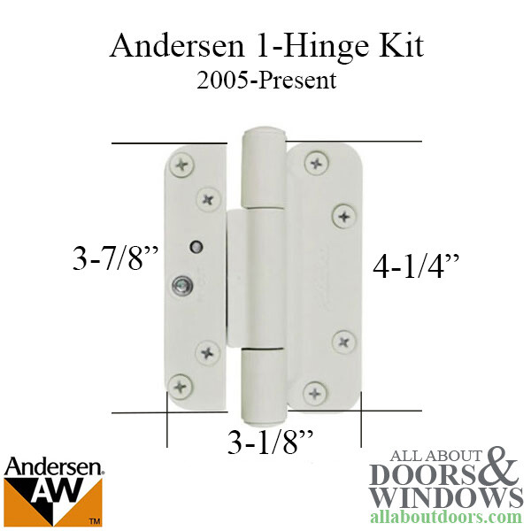 Andersen Frenchwood Door Hinge White Right Handed Fits 400 Series Patio Doors