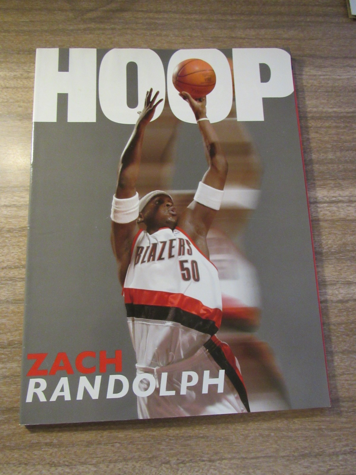 2005-06 Portland Trail Blazers Program NO OPPONENT LISTED Zach Randolph