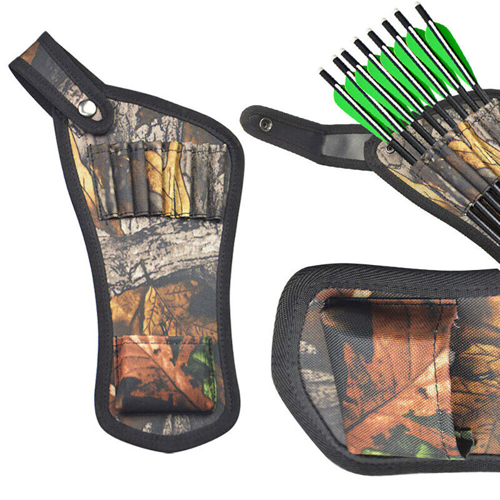 Archery Crossbow Arrow Quiver Bag Holder Pouch 8 Holes Waist Hip belt Portable**