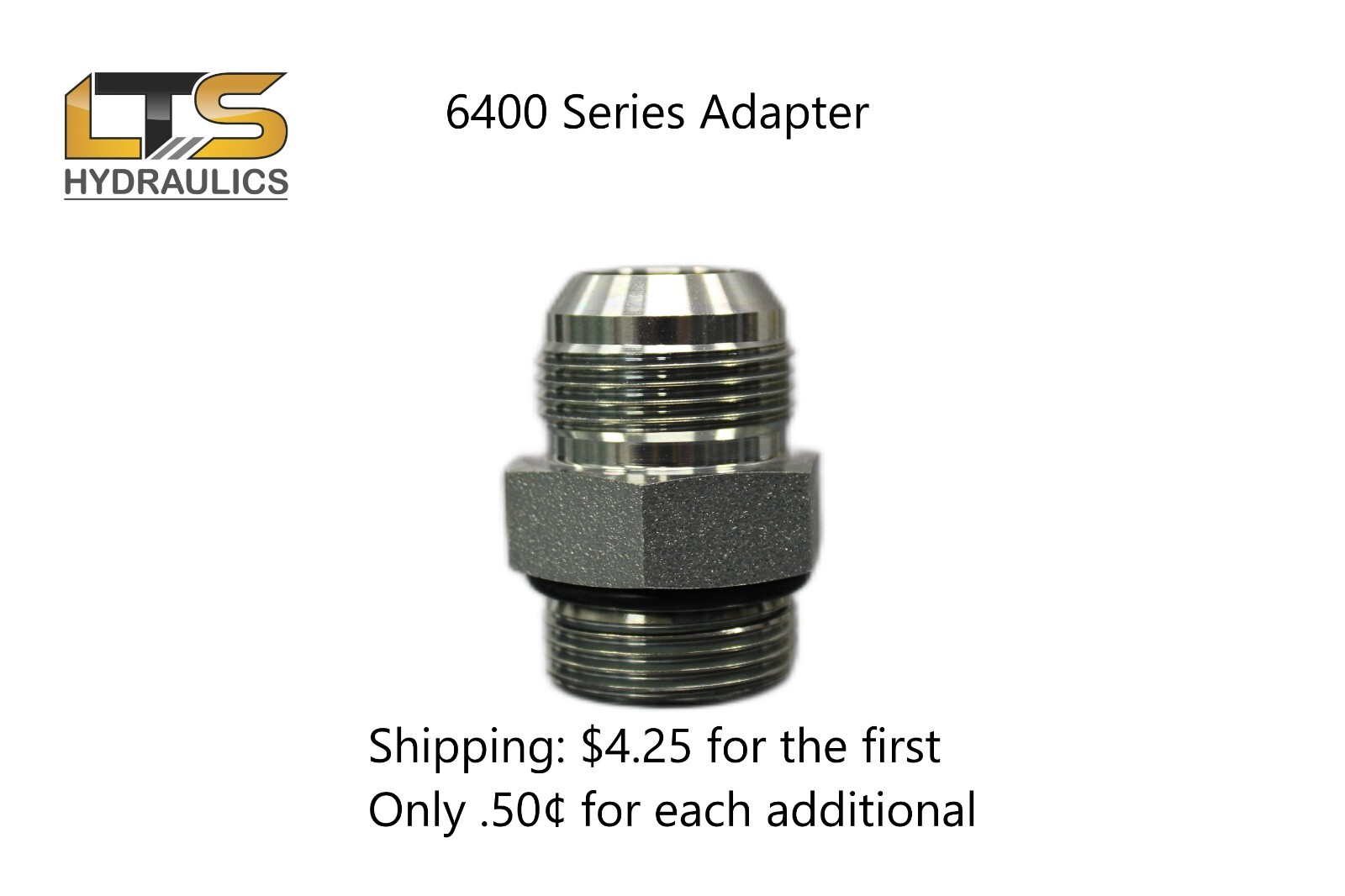 6400-10-12 Hydraulic Adapter 5/8" Male JIC x 3/4" Male Oring Boss ORB
