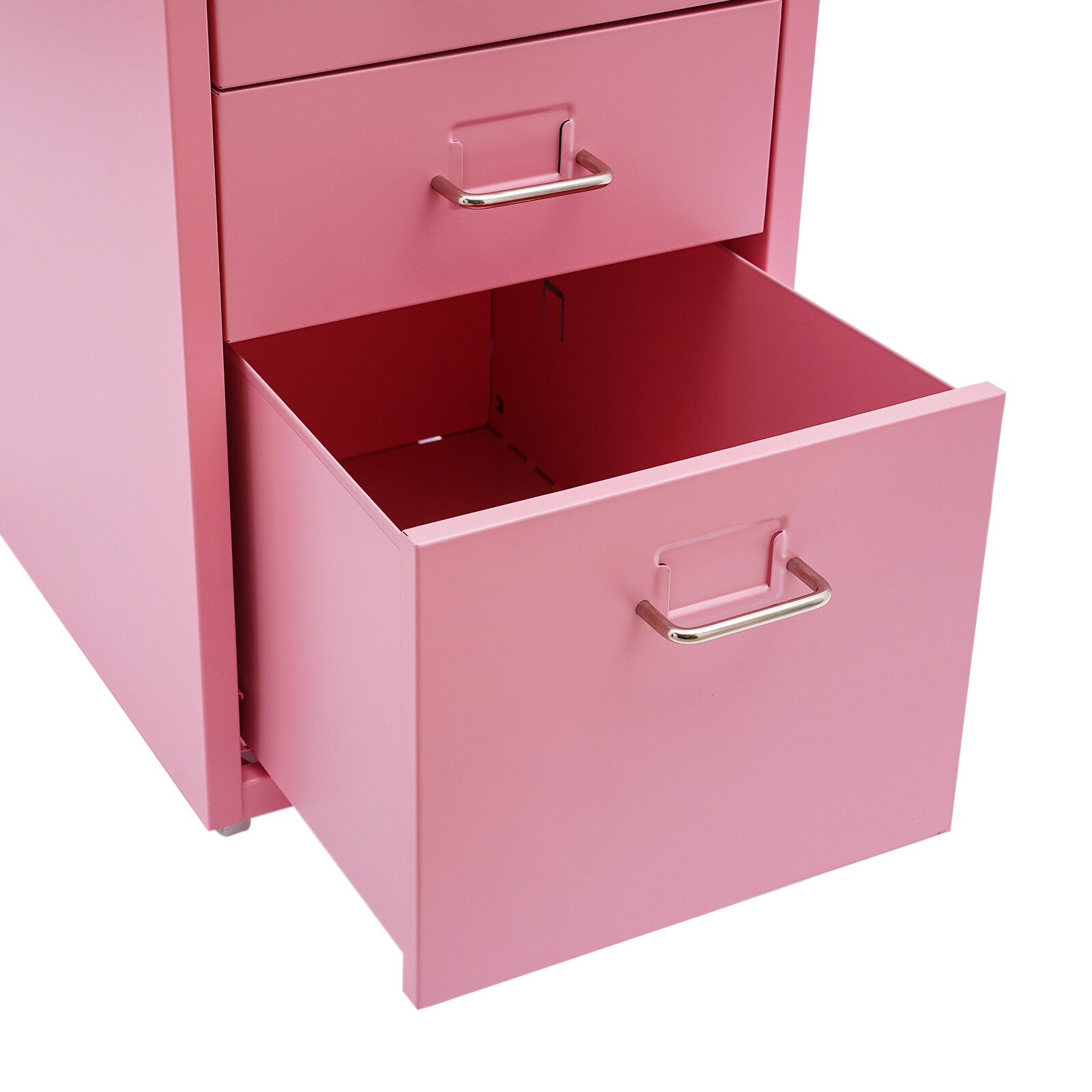 5 Drawer File Cabinet W/ Lock Under Desk Rolling Storage Cabinet Storage File US