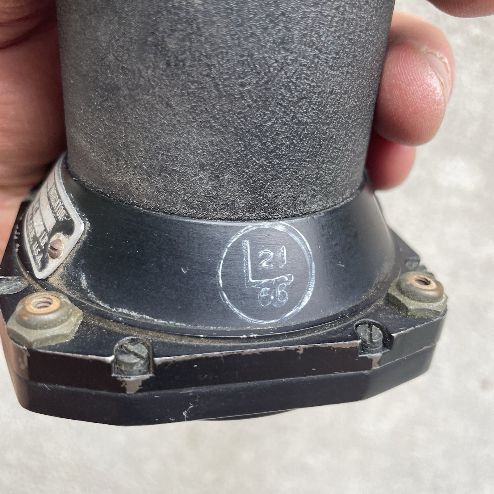 Vintage Lear Radio Compass ADF Indicator Untested