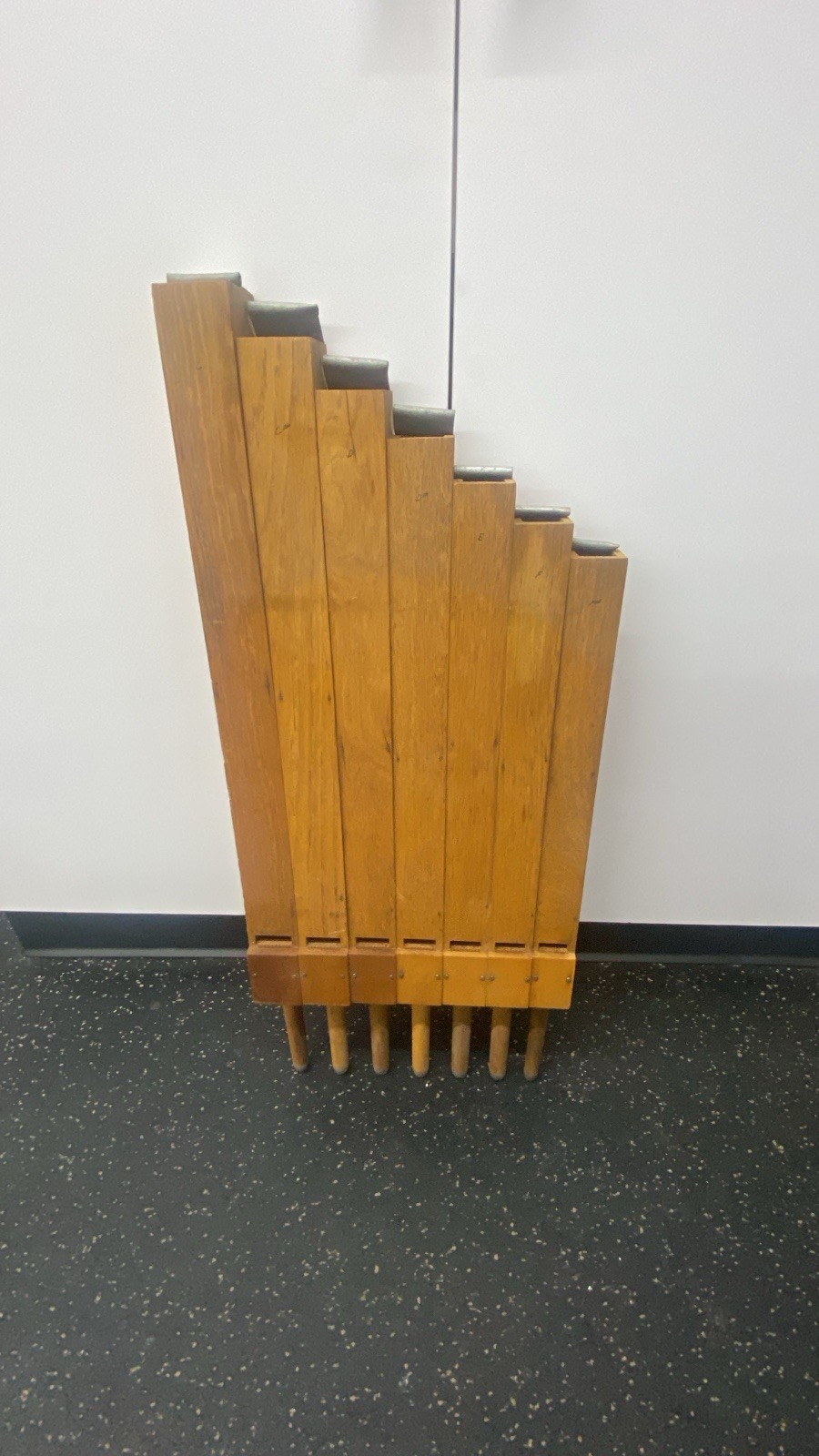 Vintage Wooden Organ Pipes - Set of 7 - Church Salvage / Decor
