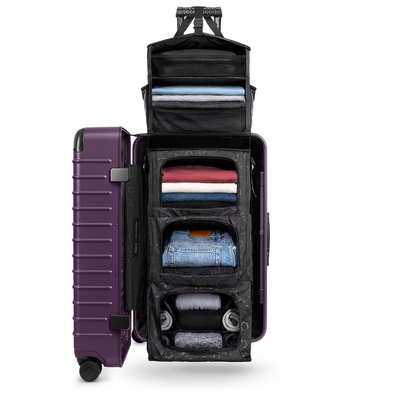 SOLGAARD Carry-On Closet Shelving System Insert 3-Shelf Hanging Collapsible Bag