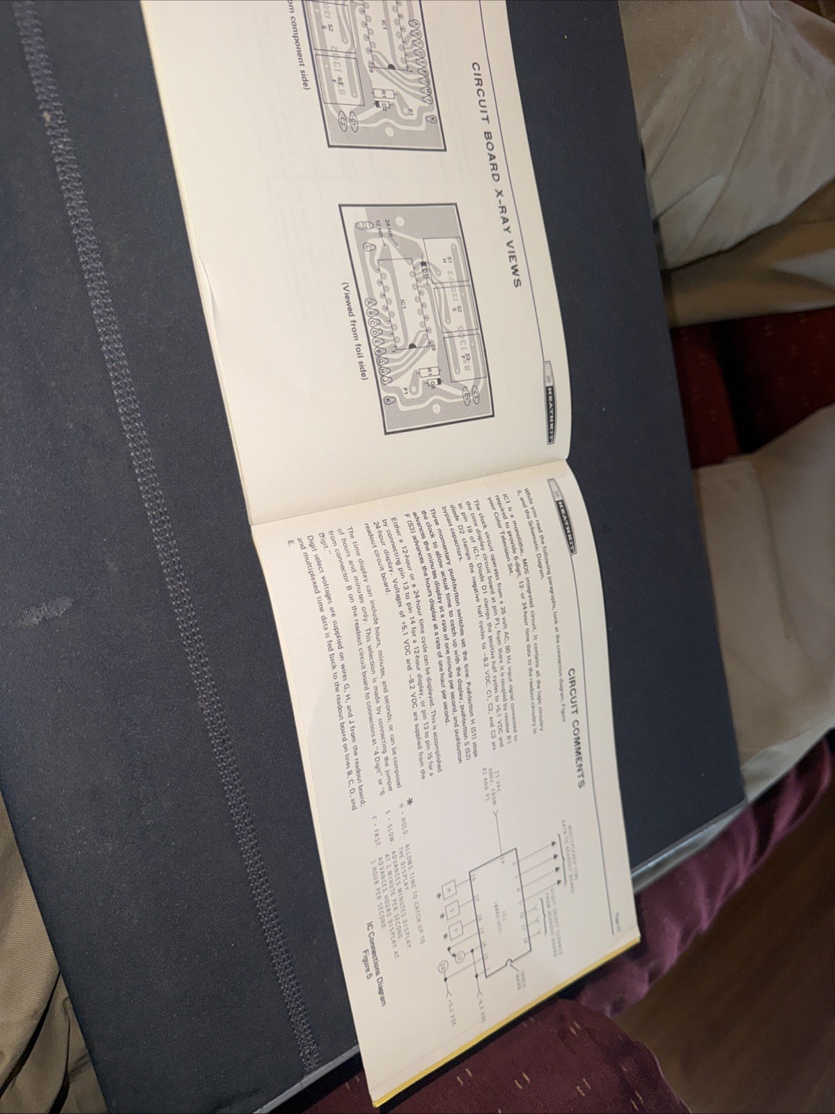 Heathkit Assembly Manual for GRA-2000-1 TV Clock Accessory Ok Condition Used