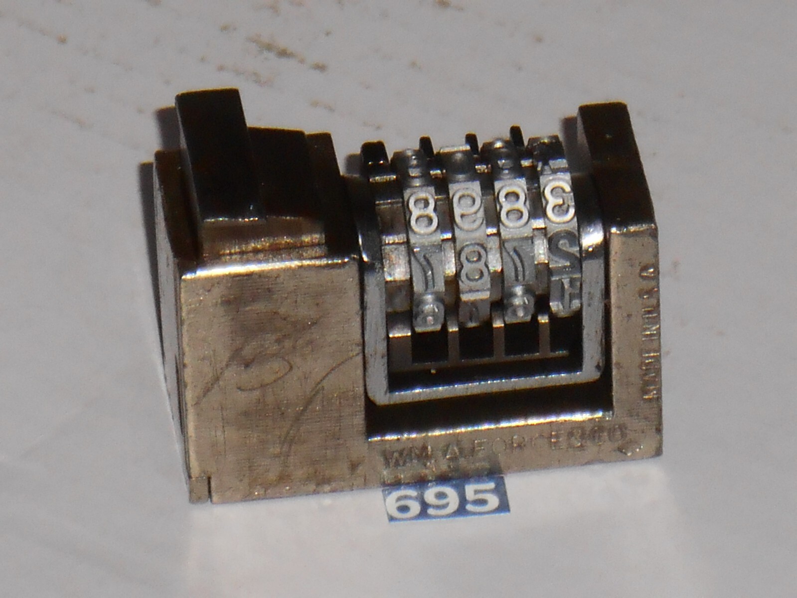 WMA | REVERSE letterpress numbering machine | 695