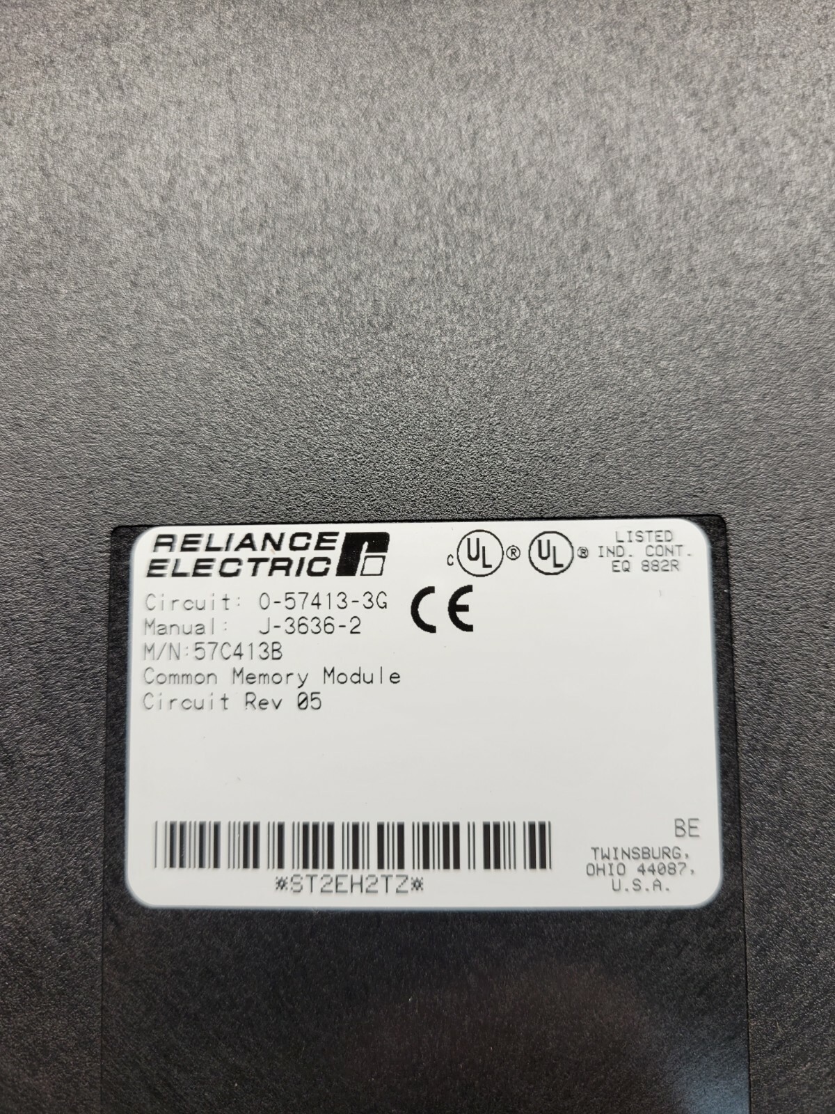 Reliance Electric 57C52B Memory Module.