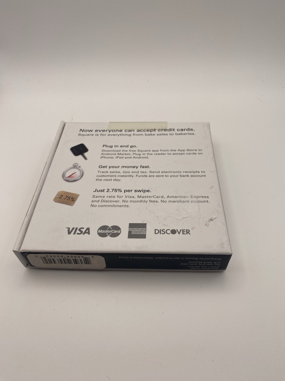 Square Remote Credit Card Reader Scanner for iPhone iPad and Android Cell Phones