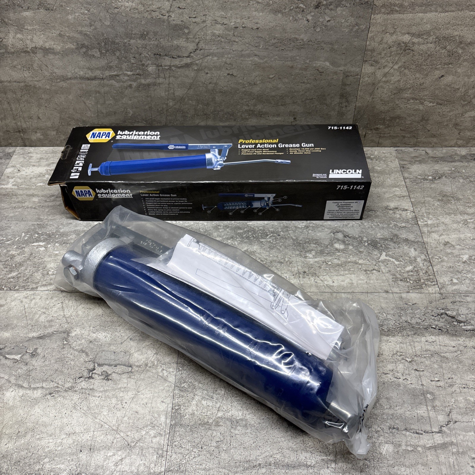 Lincoln / Napa 715-1142 7151142 Professional Lever Action Grease Gun, New