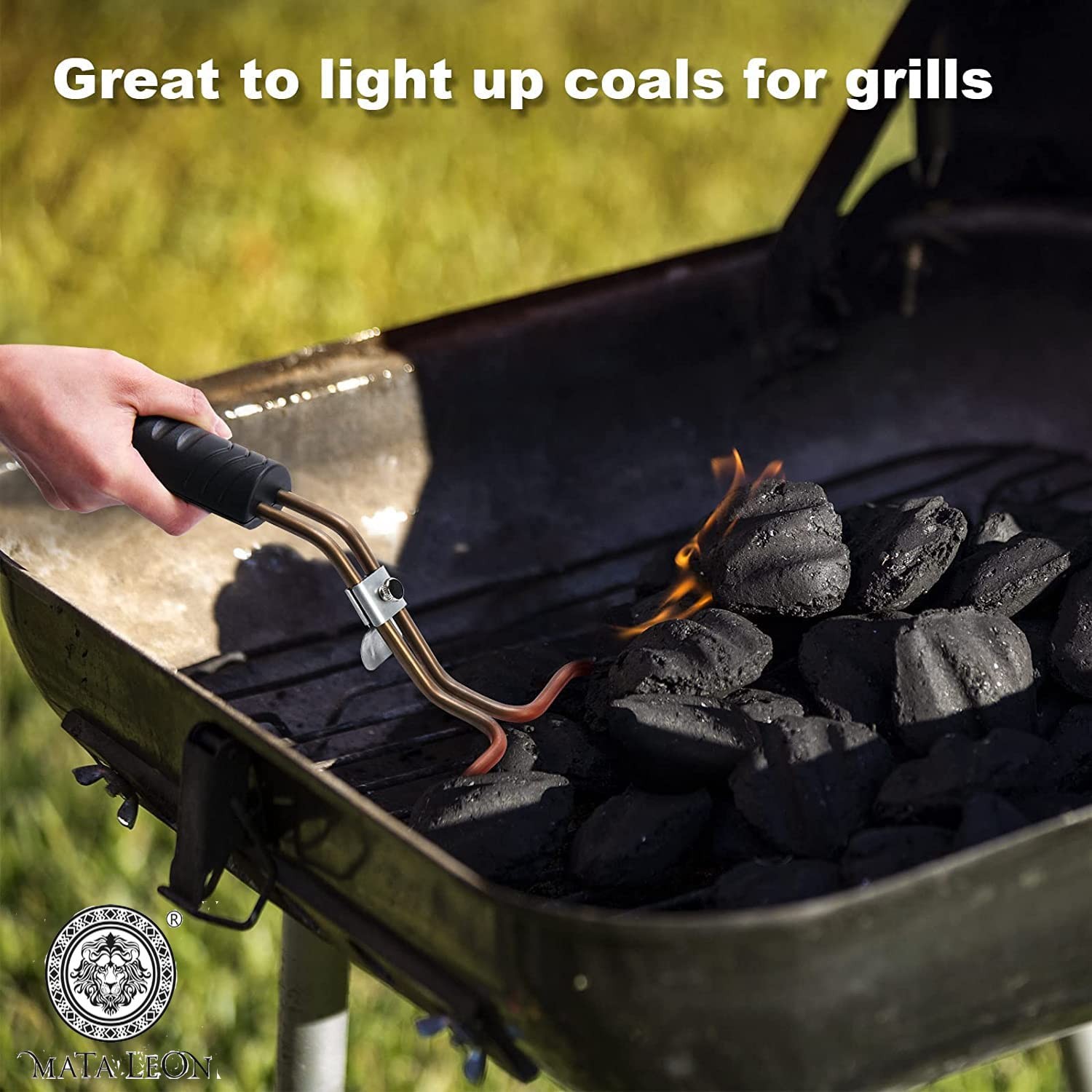 Electric Charcoal Starter for Grill – Premium BBQ Grills Fireplace Tools Easi...