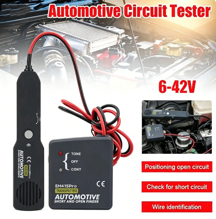 Automotive Circuit Tester DC 6-42V Short Open Finder Car Wire Tracker Tool