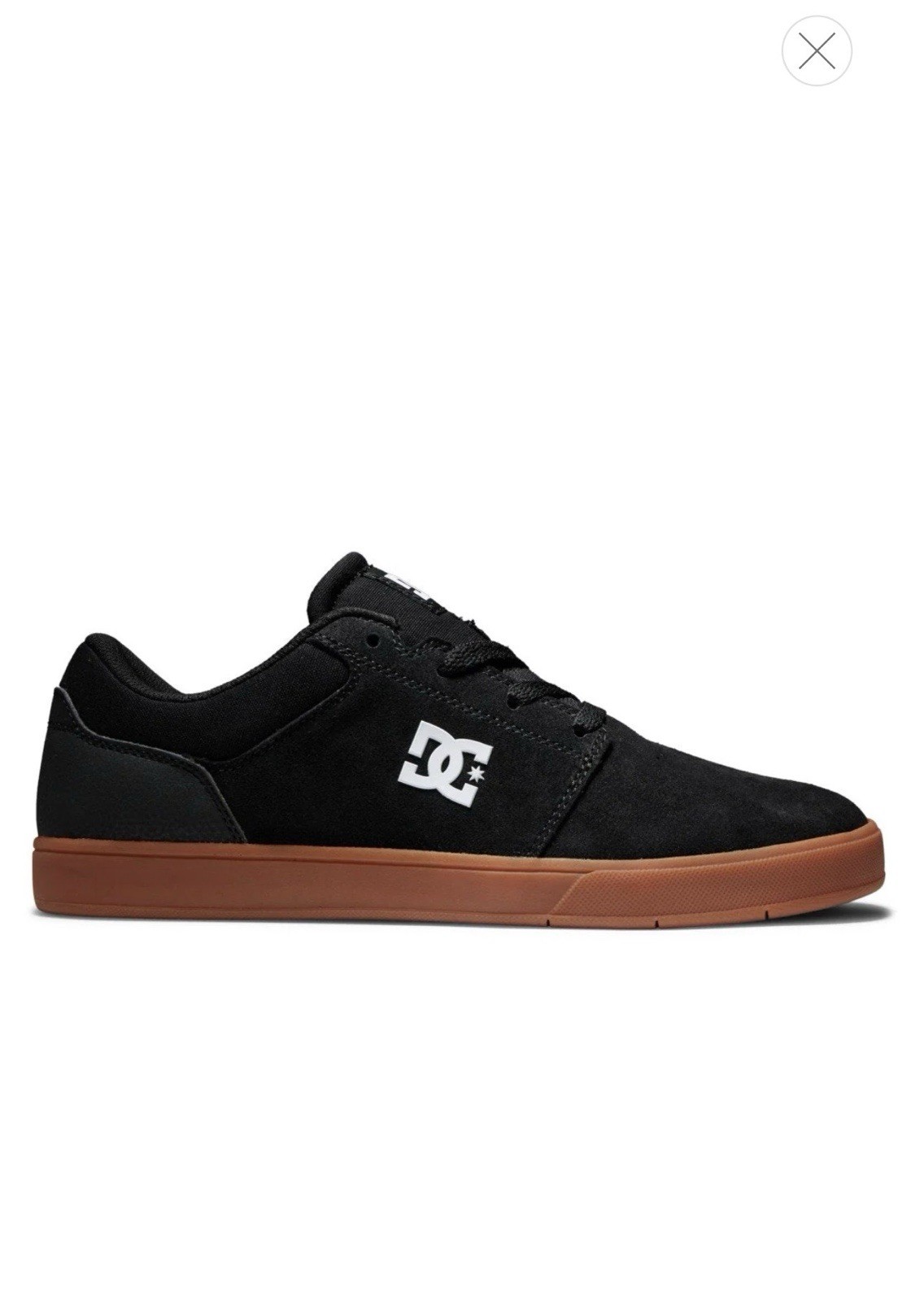 DC Shoes Men's Black Skateboarding Shoes Brown Sole Athletic Footwear Casual
