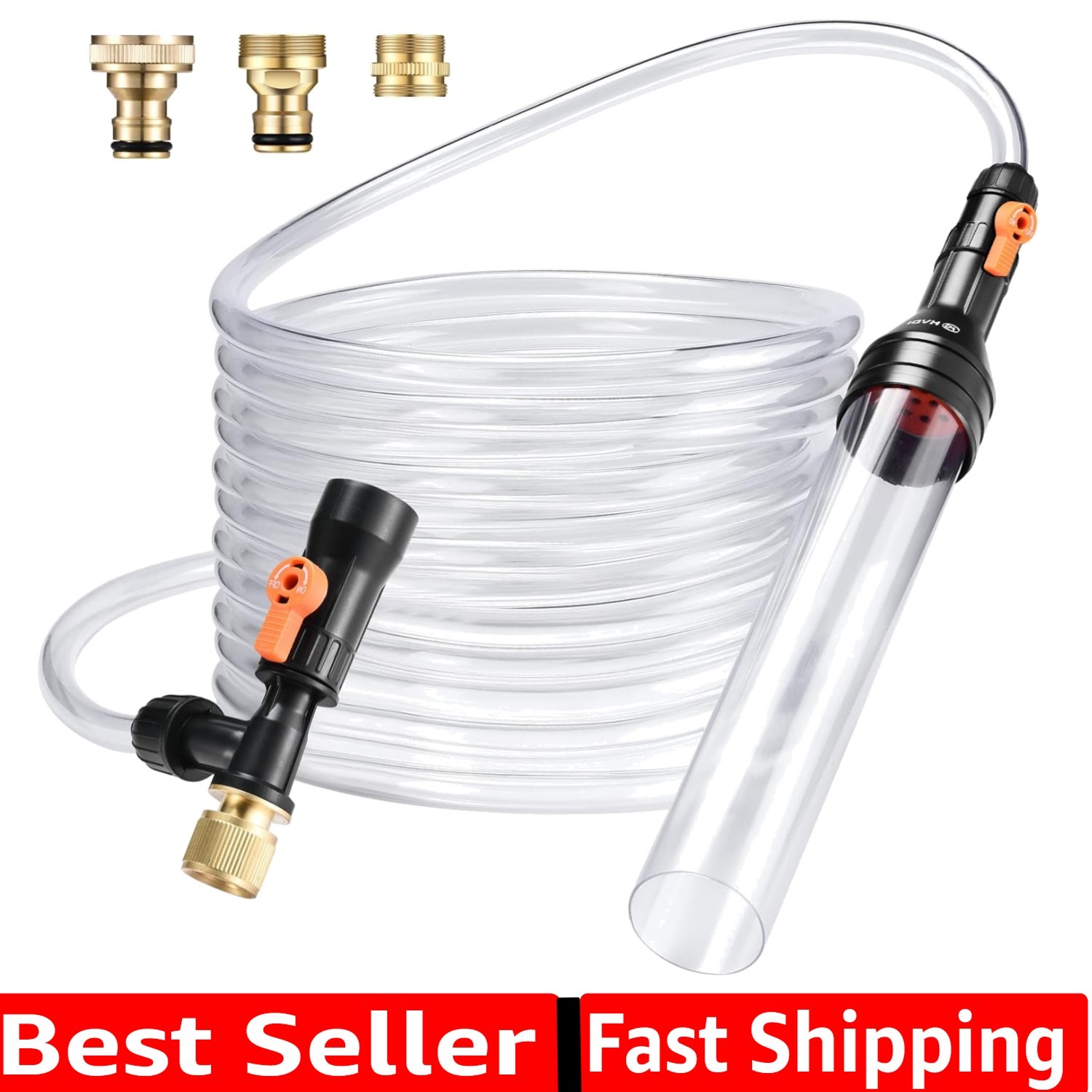 Gravel Vacuum for Aquarium Water Changer Fish Tank Cleaning Tools,Siphon Univ...