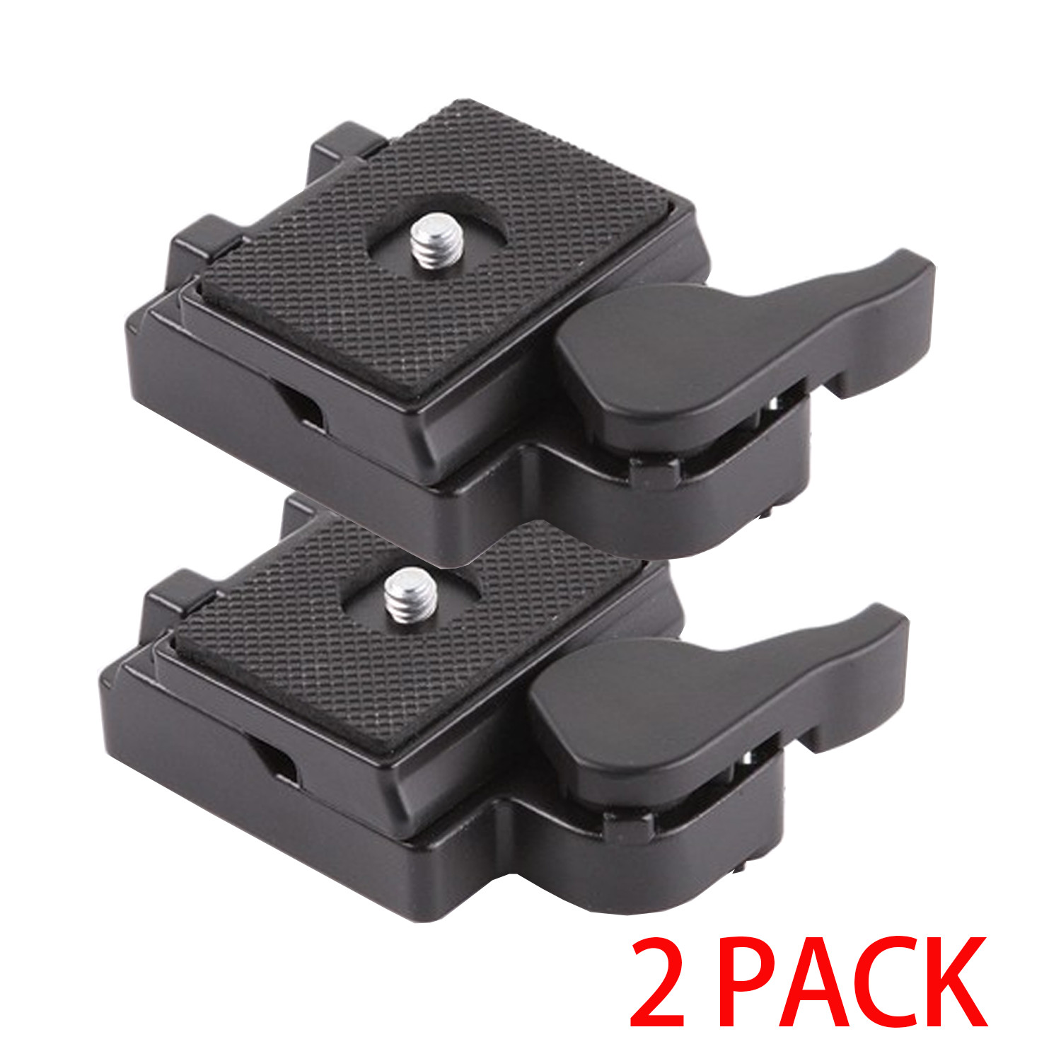2 X Quick Release Clamp Adapter+Plate for Manfrotto 200PL-14 323 RC2 Tripod Z8B8