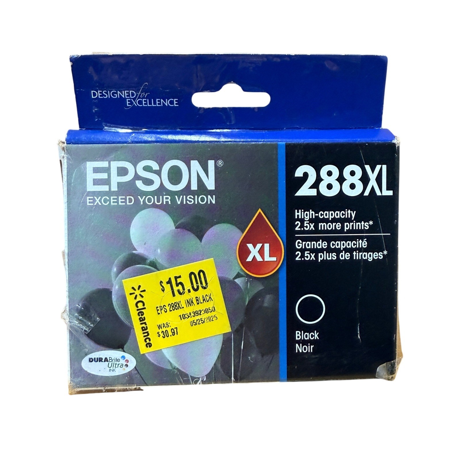 Genuine Epson 288XL Black Ink Cartridge T288XL120 Exp 11/24