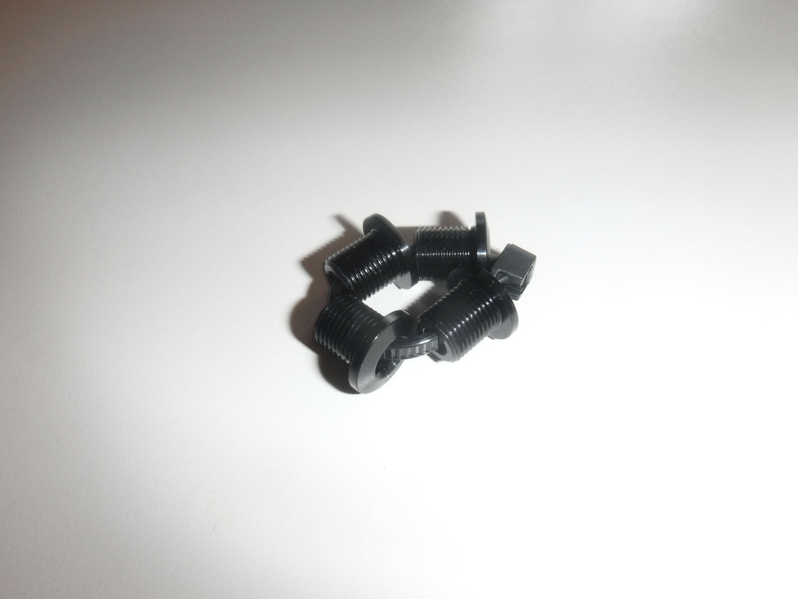 4 New Funn Black Aluminum Inner Outer Single Double Triple Chainring Bolts