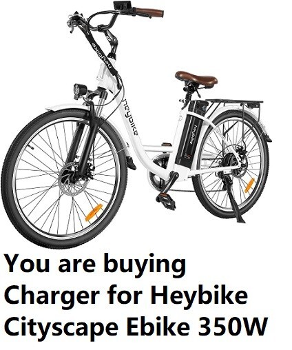 🔥Li-ion Lithium Battery Charger for Heybike Cityscape Electric Bike 350W ebike
