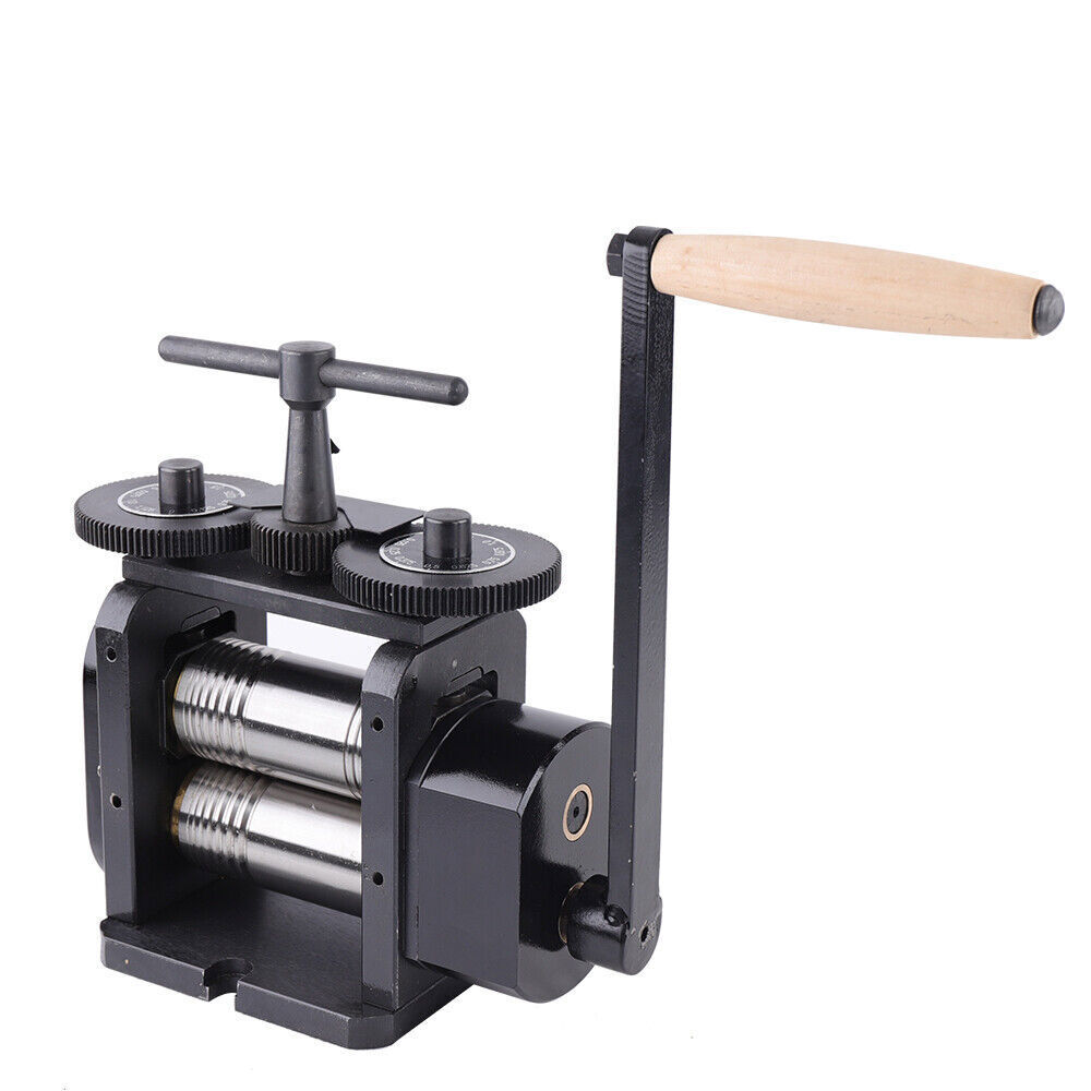 110mm Manual Combination Rolling Mill Machine Jewelry Press Equipment & Handle