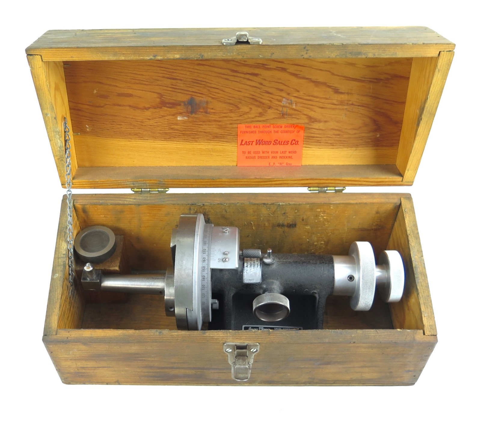 Last Word Radius Angle Dresser Grinder Center Line 3.400" w/ Box