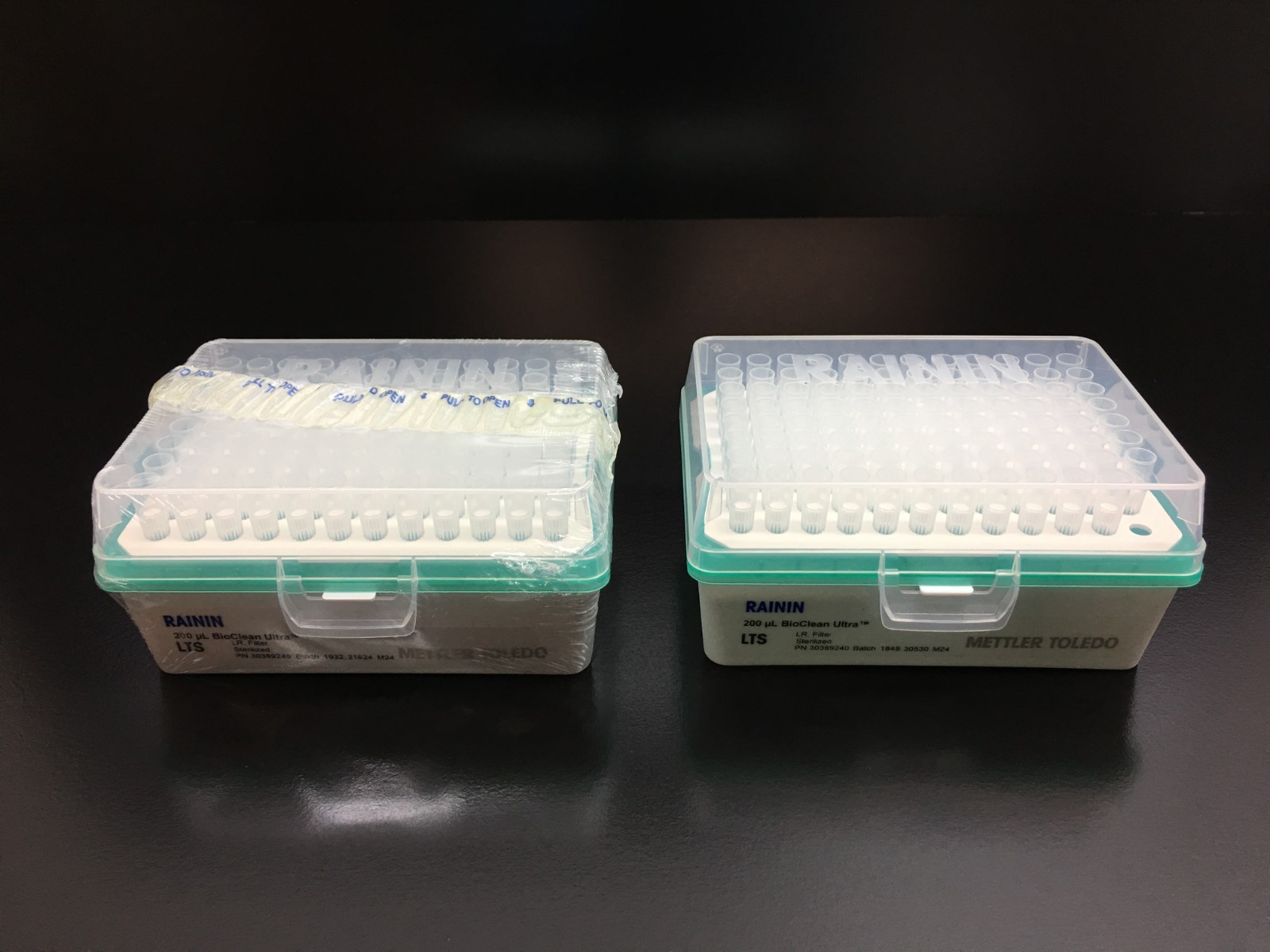 Rainin PN 30389240 Pipette Tips RT LTS 200µL FL BioClean Ultra Lot 2 Raks