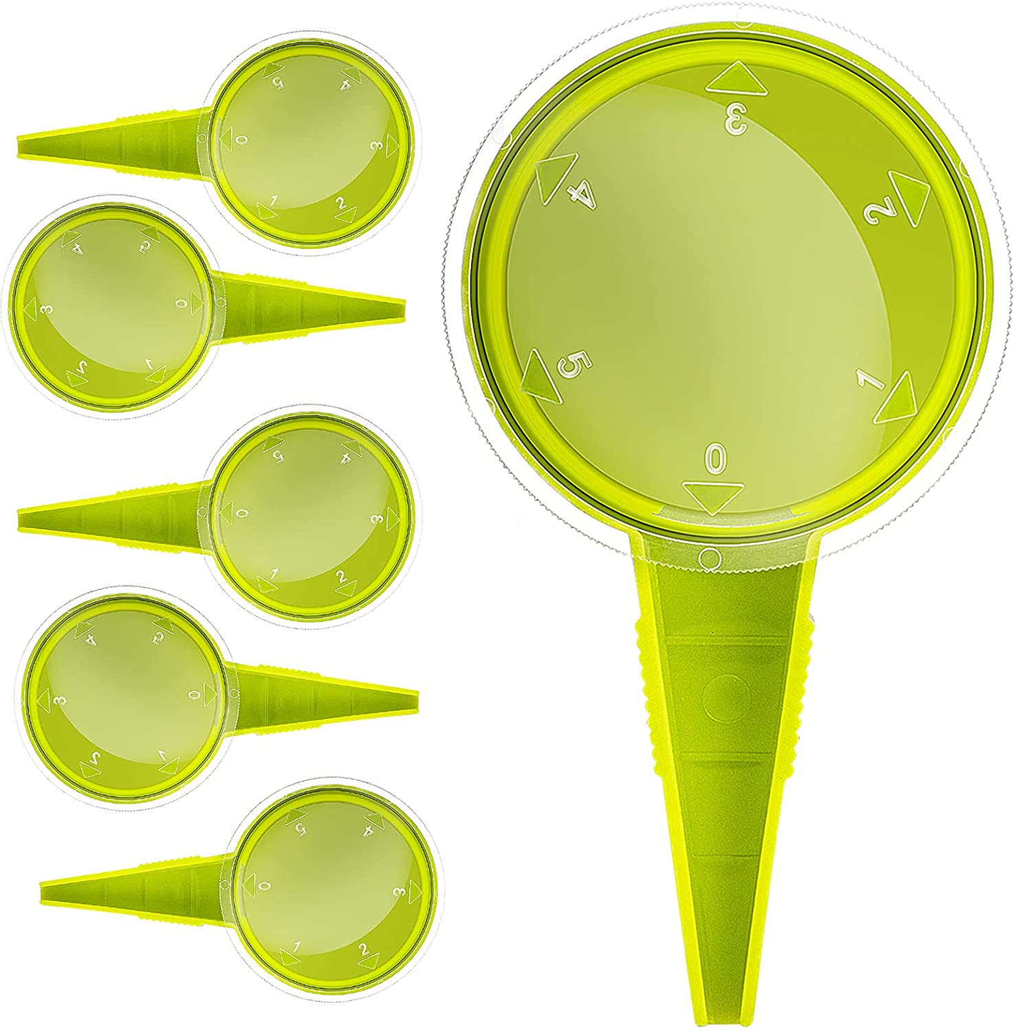 Sowing Seed Dispenser Hand Tool, 6 Pack Handheld Garden Seeder Sower Planter wit
