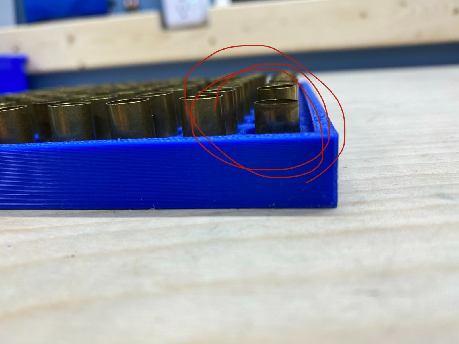 Utley Sort - Brass Sorter - sorting .380 from 9mm - SMALL Blue