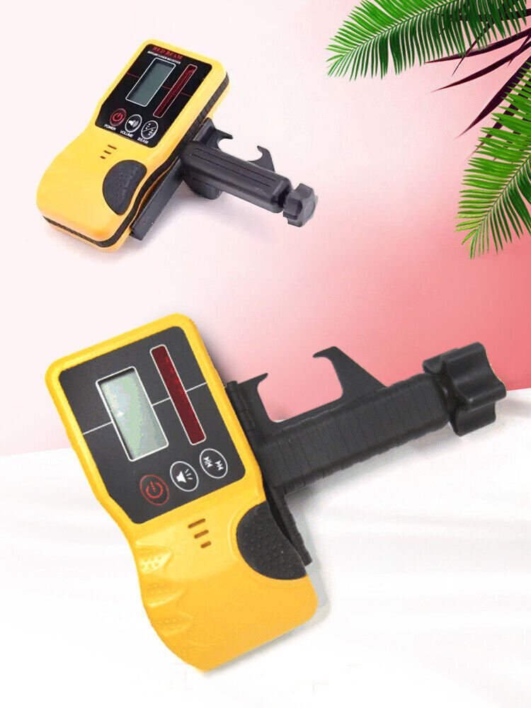 Universal Rotary Red Laser Beam Receiver Dual Display Detector US