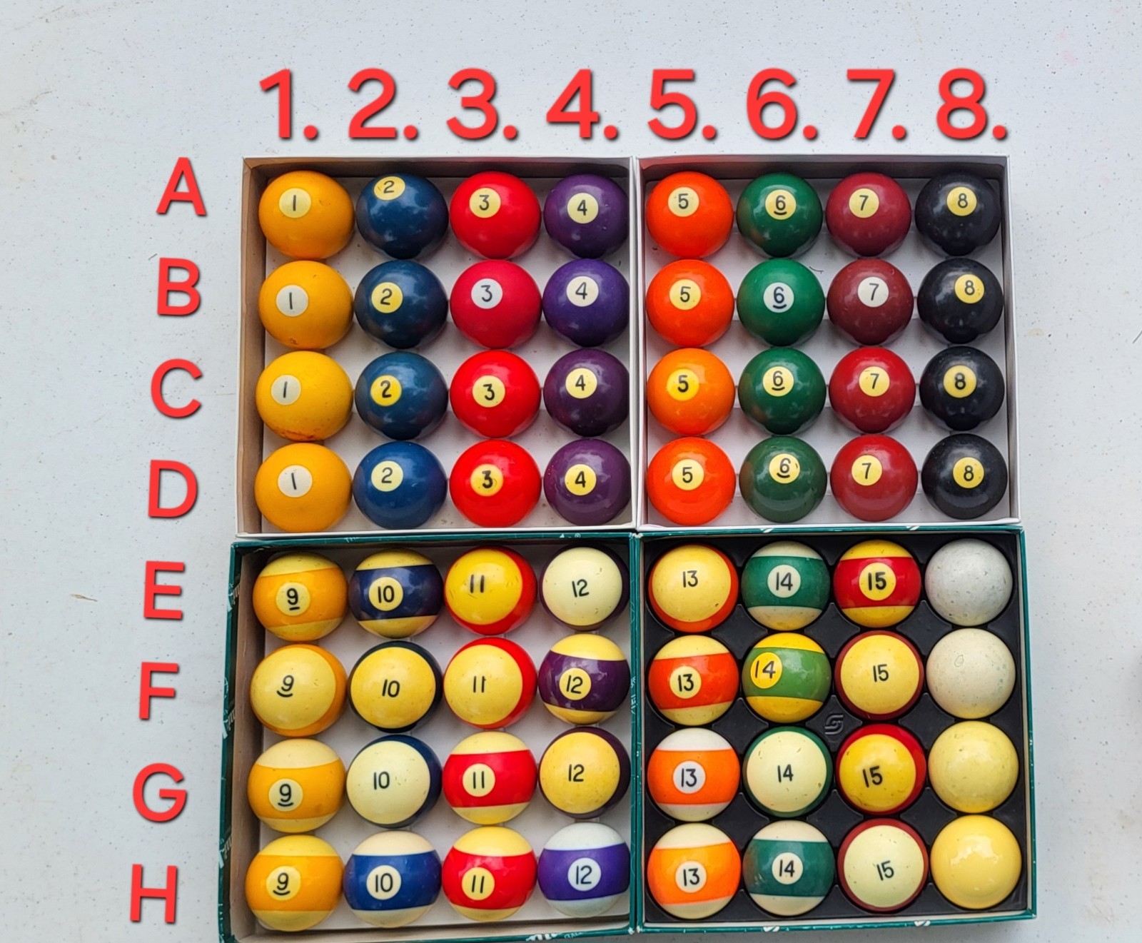 Pick your Replacement Billard, balls,arts,crafts,rat Rods,gift,Fair condition