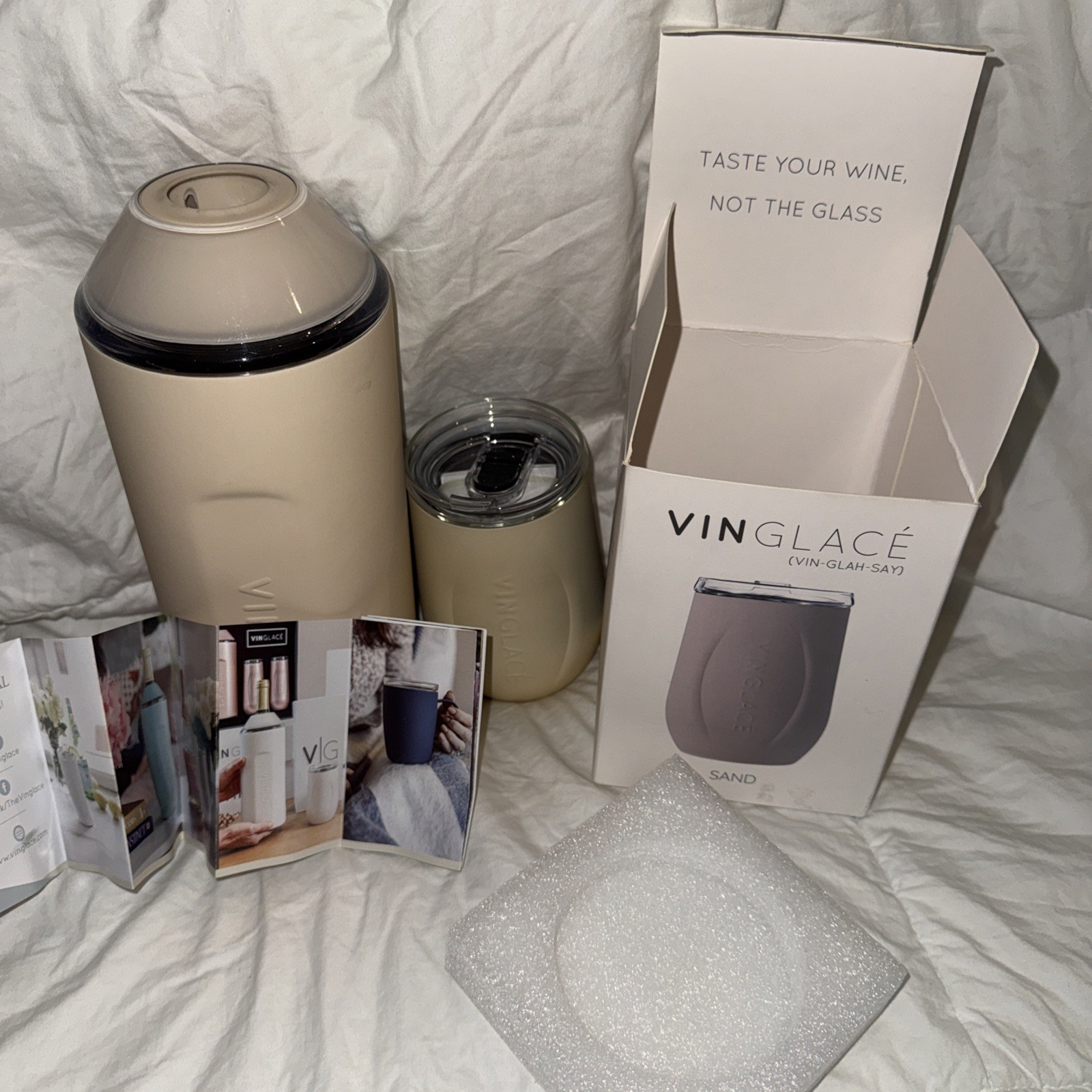 vinglace wine chiller. And Glass