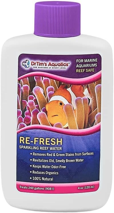 DrTim’s Aquatics Re-Fresh for Reef Aquariums – 4 oz – Natural Fish Tank Sanitize