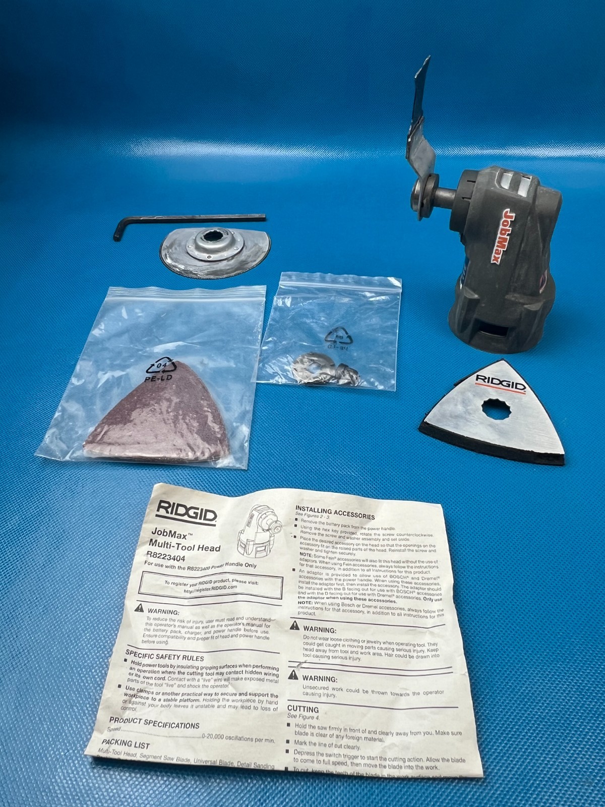 Rigid Job Max Multi Tool Head R8223404 Oscillating attachment