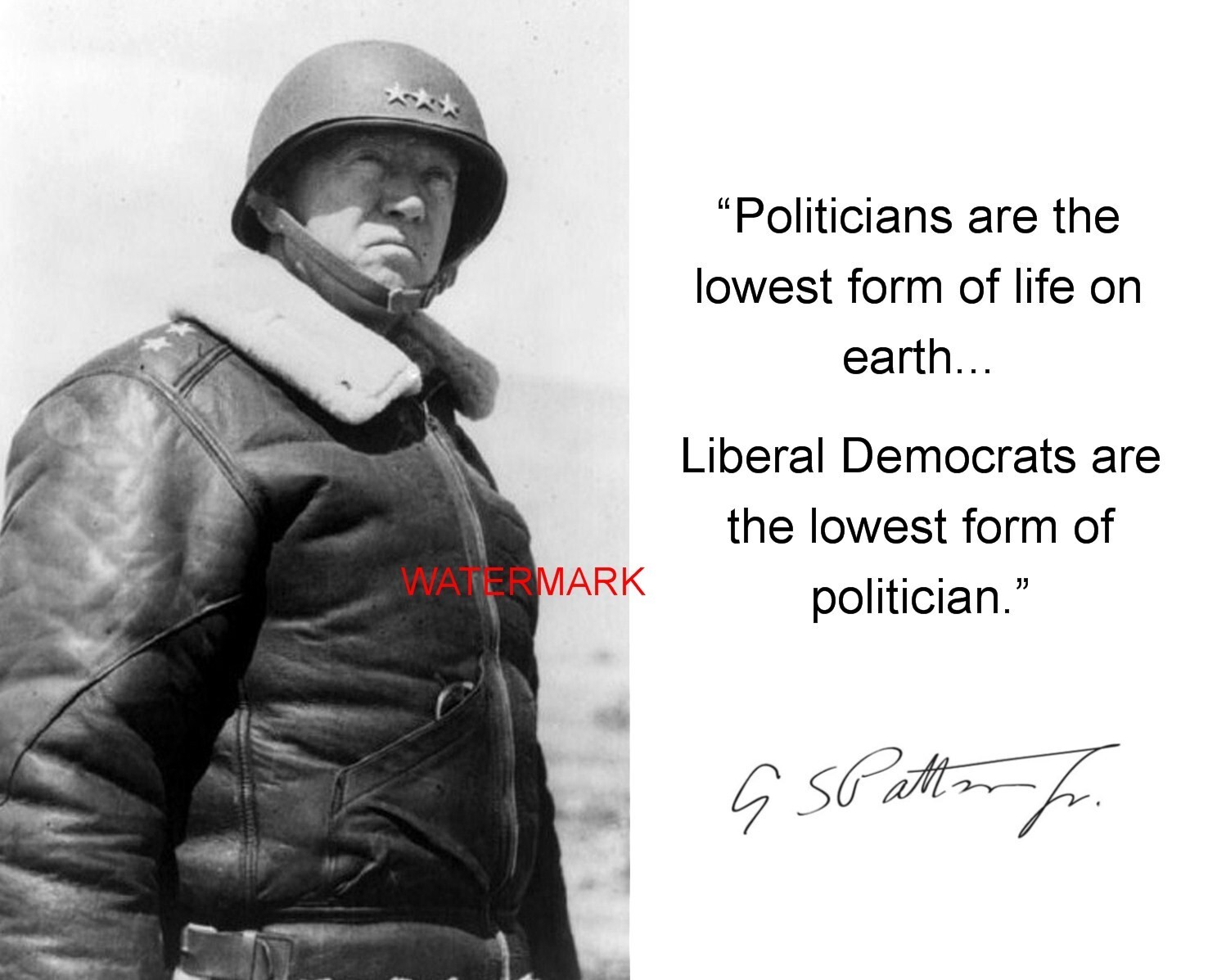 GEORGE S. PATTON QUOTE 8 x 10 PHOTO PICTURE PHOTOGRAPH pn1