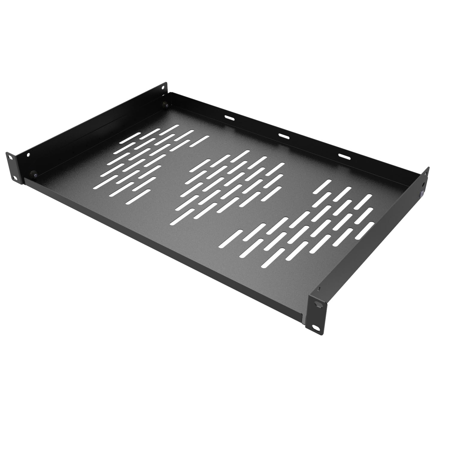 1U Server Rack Shelf, Suitable for 19" Network Equipment Racks and Cabinets, ...