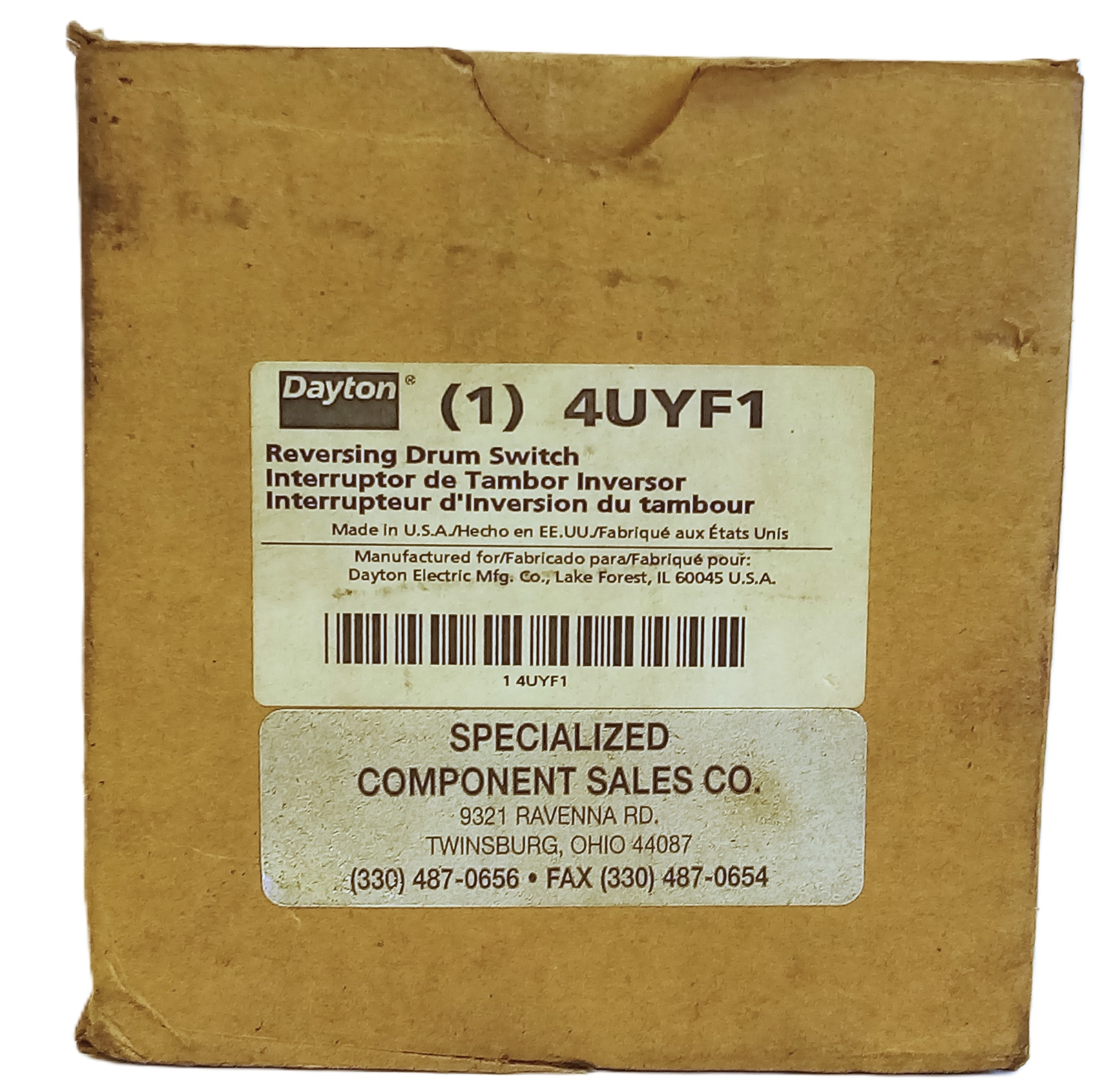 Dayton 4UYF1 Reversing Drum Switch