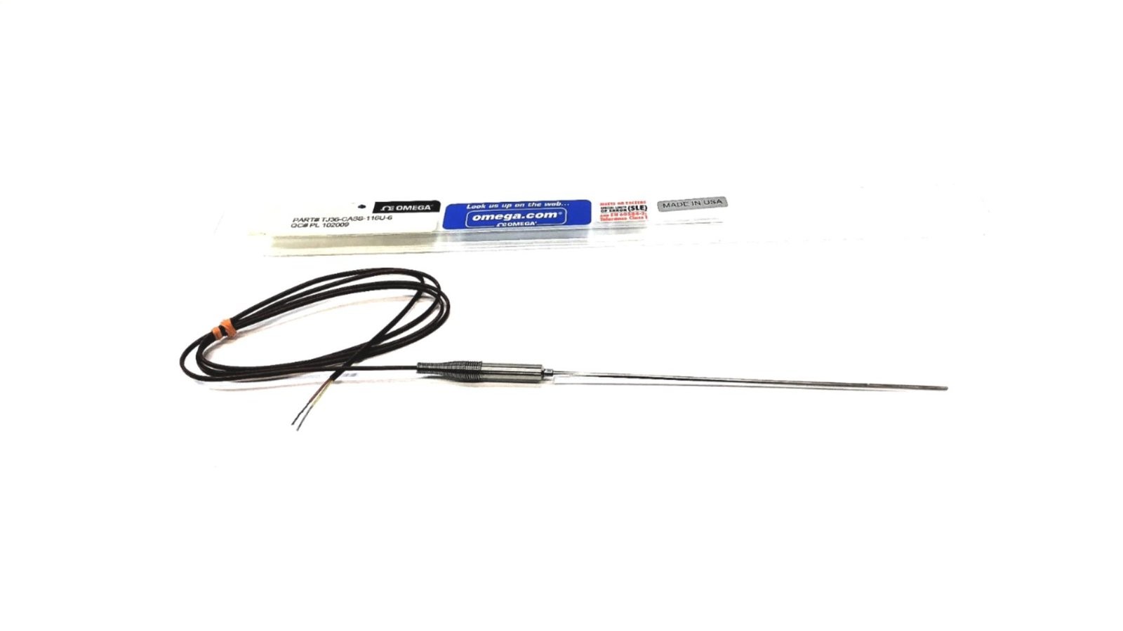 Omega Thermocouple Probe TJ36-CASS-116U-6 NOS