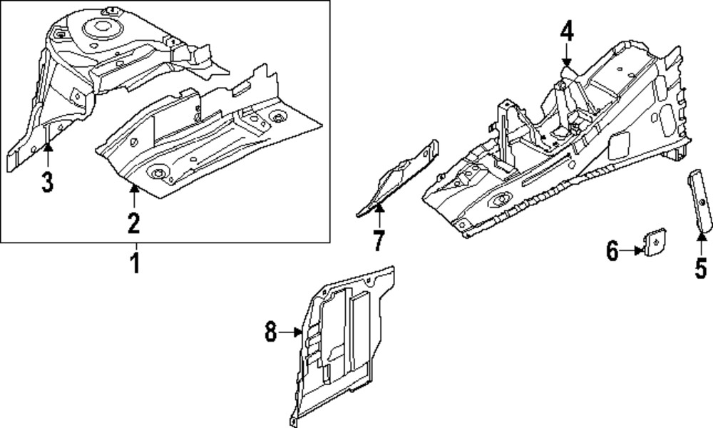 Genuine Nissan Strut Tower F4140-6SADA