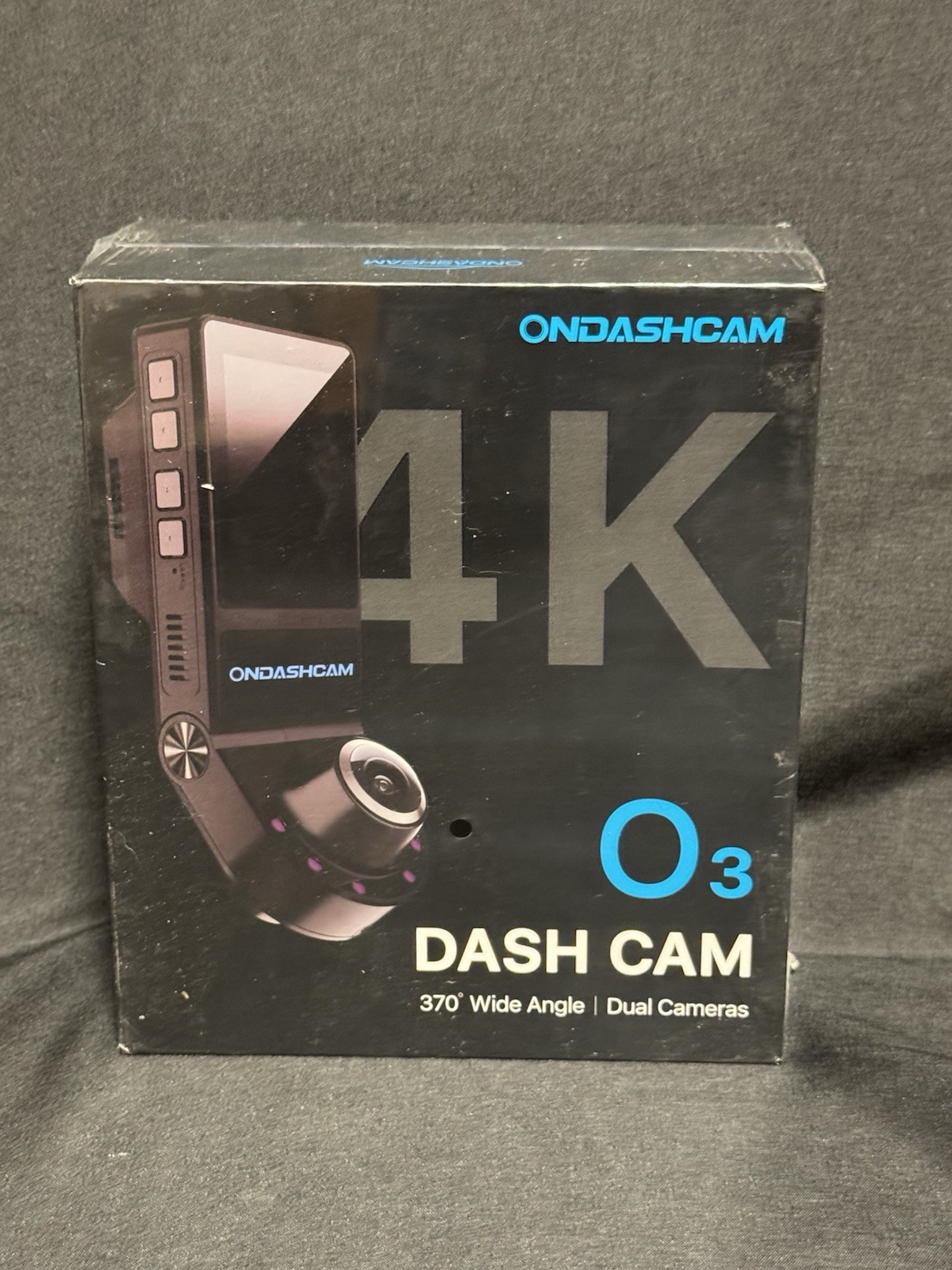 Ondashcam O3 Black 370 Degree Wide Angle 4K Dual Dash Camera Brand New