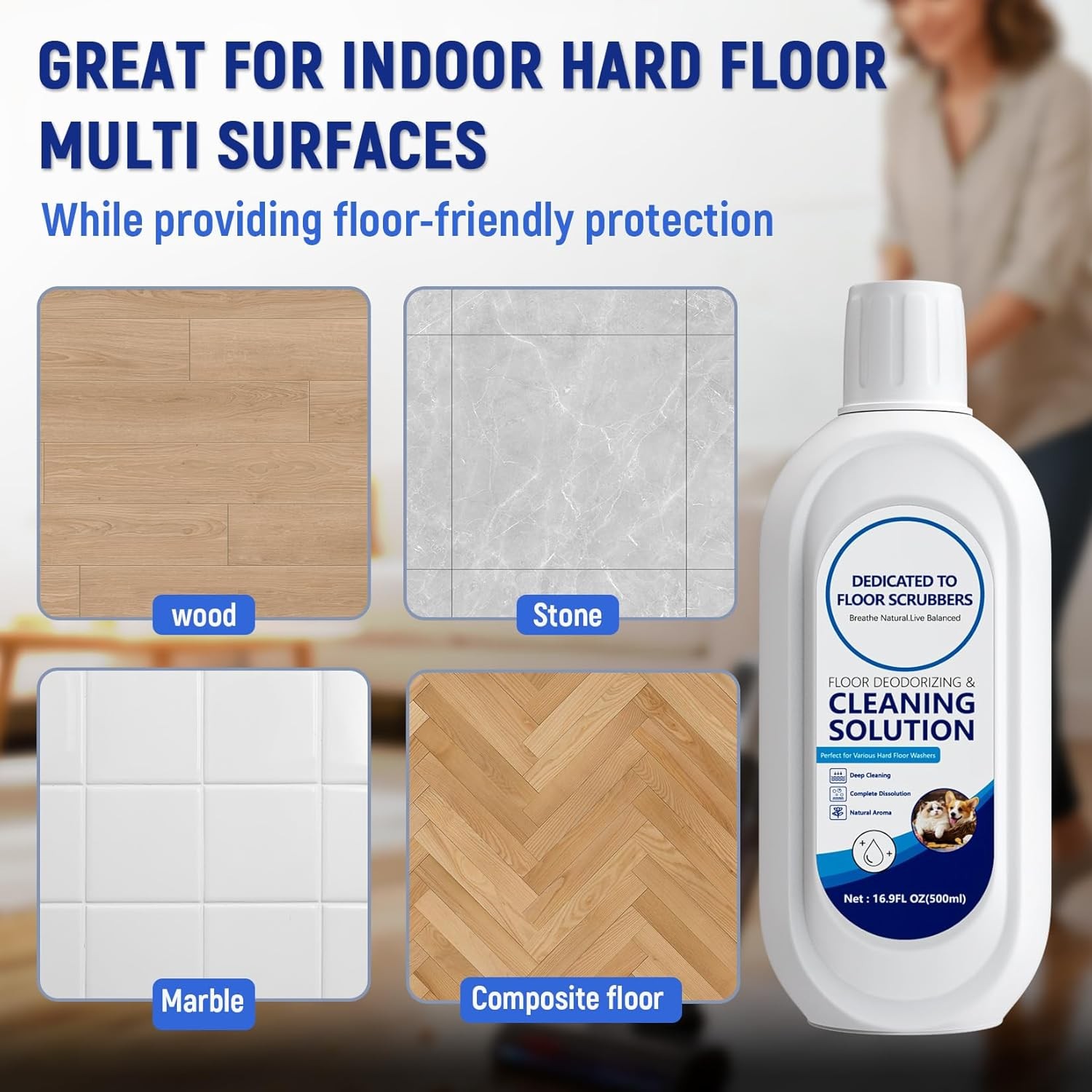 Multi-Surface Floor Cleaning Solution Compatible with Tineco iFLOOR 2/3/5 & FLOO