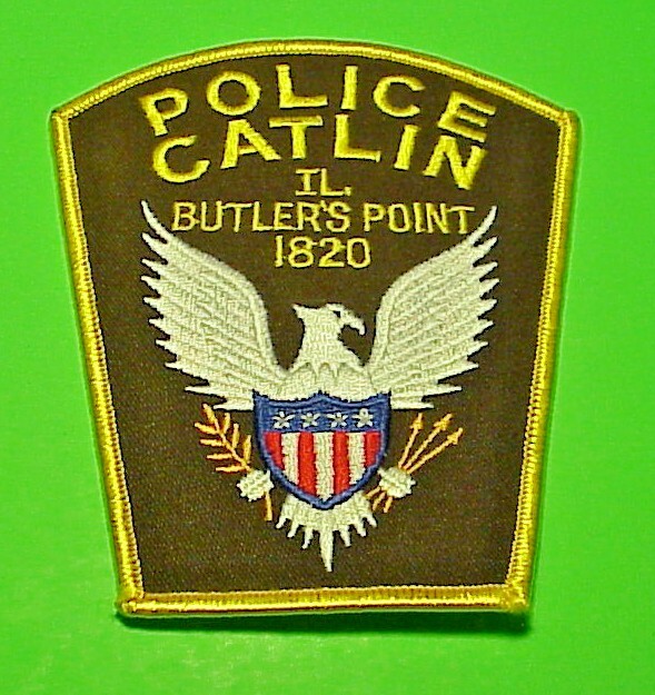 CATLI  ILLINOIS  IL  BUTLER'S POINT  1820 4 1/2"  POLICE PATCH  FREE SHIPPING!!!
