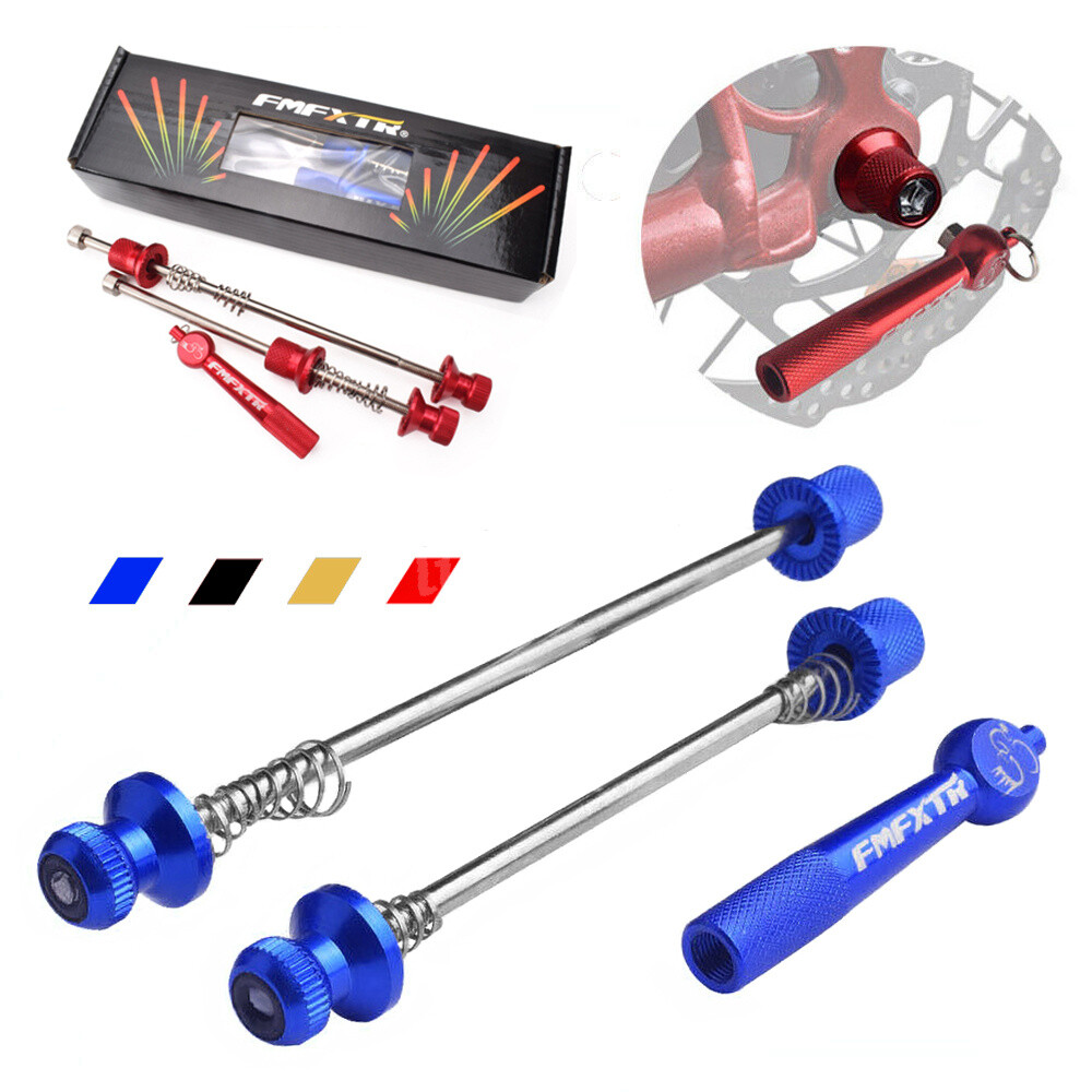 Quick Release MTB Wheel Skewers Locking Security Road Bike Anti Theft Skewer Set