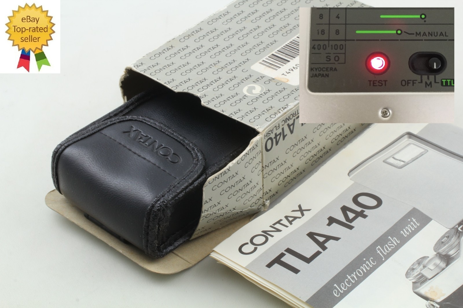 Tesed [Unused in Box] Contax TLA140 Shoe Mount Flash For G1 G2 TLA140 From JAPAN