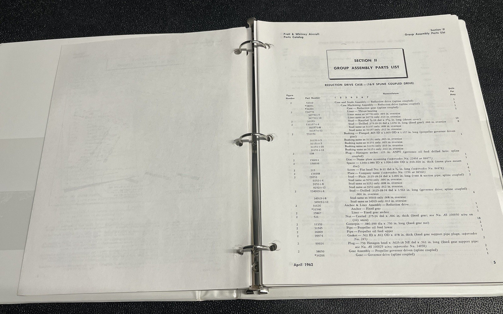 Twin Wasp S1C3G Engines Part Catalog Part 111464 Pratt & Whitney Copy