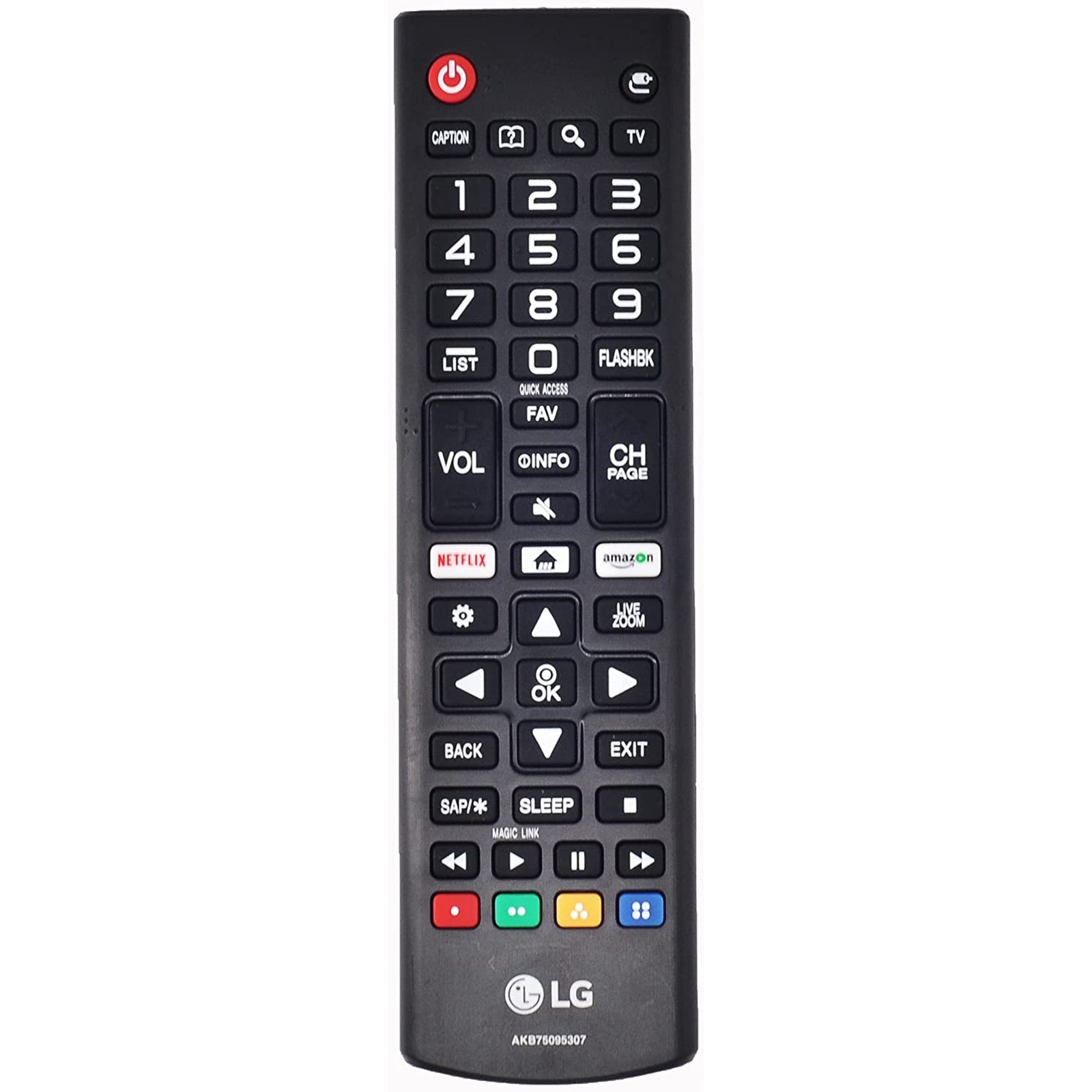 LG AKB75095307 OEM Remote Control for Selected LG TVs