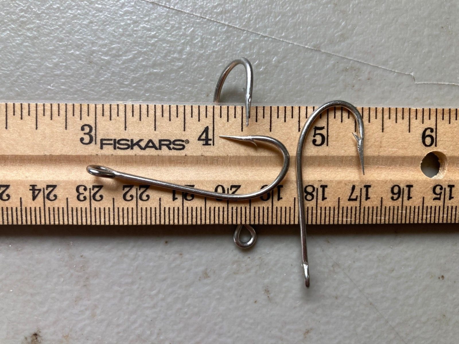 100 O 'SHAUGHNESSY  2/0   LARGE eye ring   Offset Trotline Catfish fish hooks