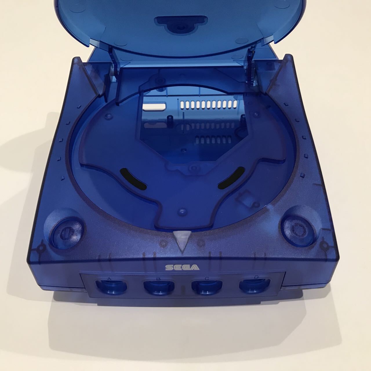 Replacement Translucent Case Shell for SEGA Dreamcast Transparent Crystal Blue