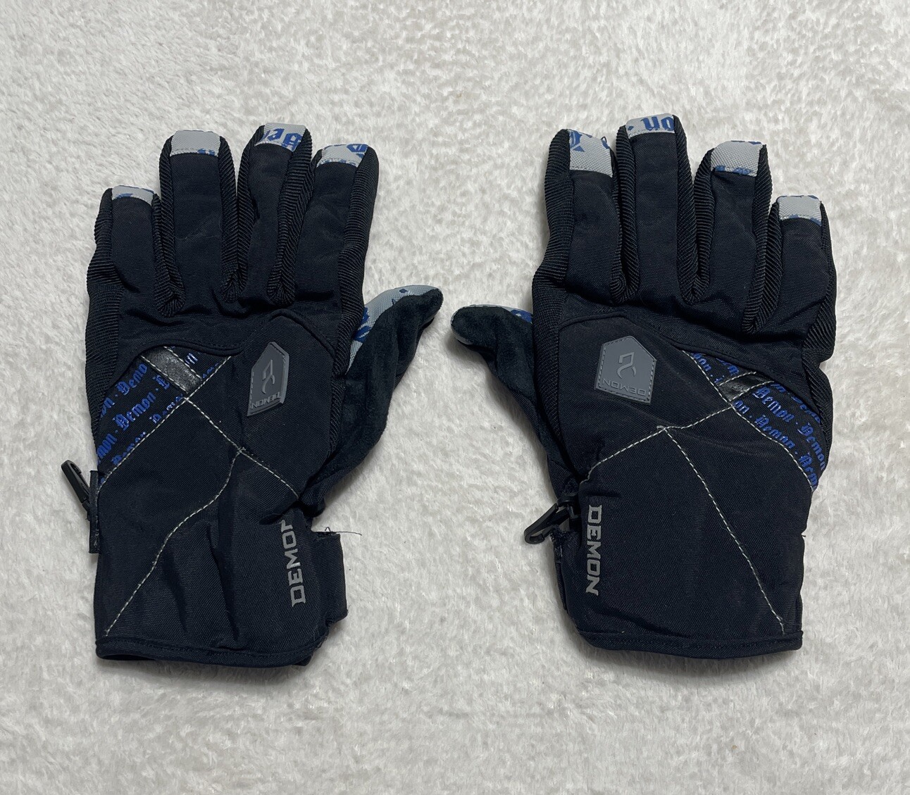 Demon Flight Gloves Mens Medium Black Ski Snowboard Touchscreen Winter
