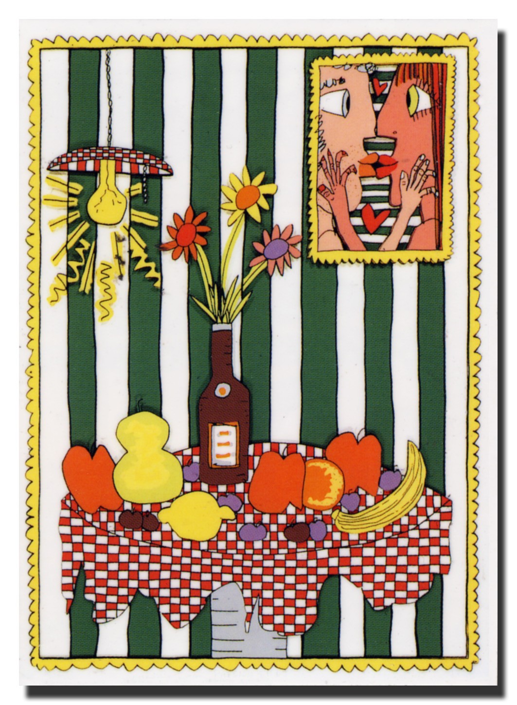 James Rizzi "PASSION FRUIT" Magnet / Magnet Sign After 3D Construction From 1981