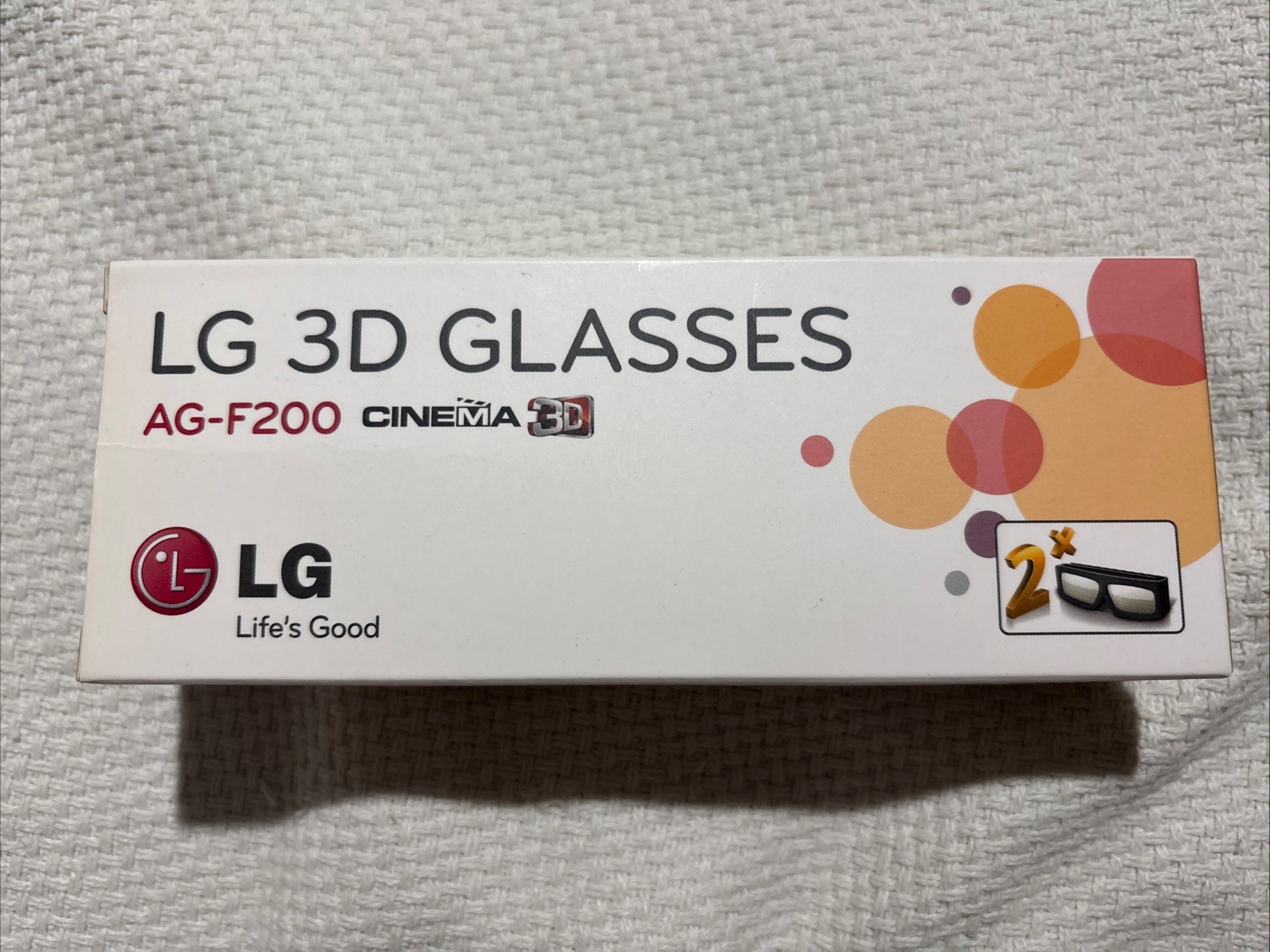 NEW TWO LG 3D GLASSES MODEL #AG-F200 Each Box Has 2 Pairs. Total 4 Glasses