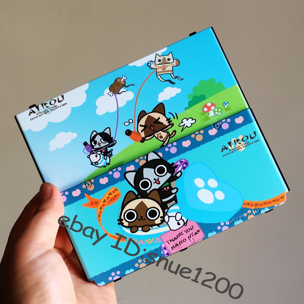 Kawaii Cartoon Airou Designed Replacement Housing Shell Fits New Nintendo 3DS